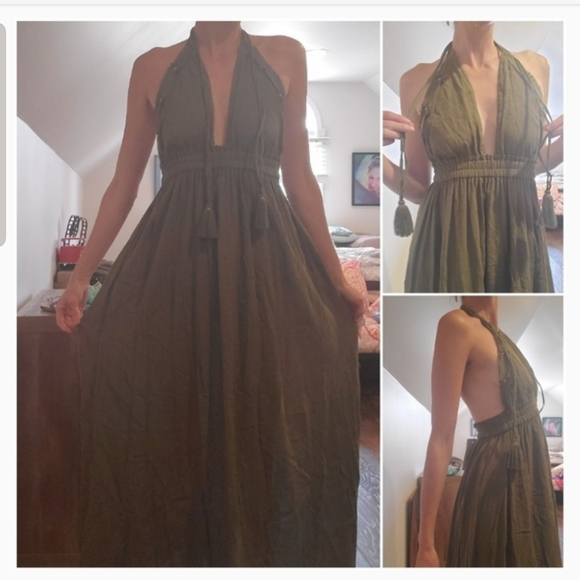 SOLD--Love Shack Fancy Halter Maxi Dress Sz 0 NWT! - Picture 8 of 8